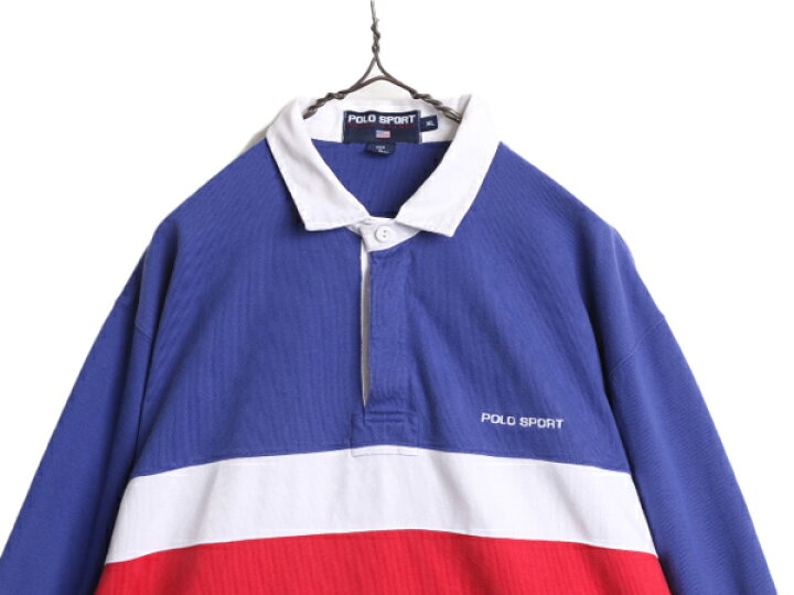 楽天市場】90s ポロスポーツ ラルフローレン ボーダー ラガーシャツ 