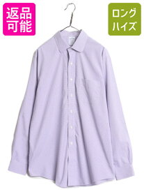 【6/7 スーパーSALE 最大半額&P5倍!】 ブルックスブラザーズ チェック 長袖 シャツ メンズ L / Brooks Brothers 長袖シャツ ピマ コットン ポケット付き ノーアイロン ワイシャツ| 古着 中古 ブルックス チェックシャツ ビジネス Yシャツ コットンシャツ ドレスシャツ シワ