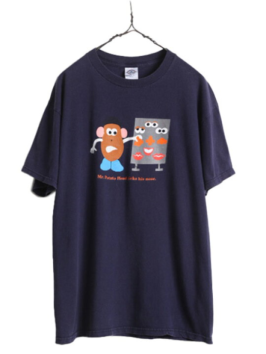楽天市場】00s ☆ ミスター ポテトヘッド イラスト プリント Tシャツ 