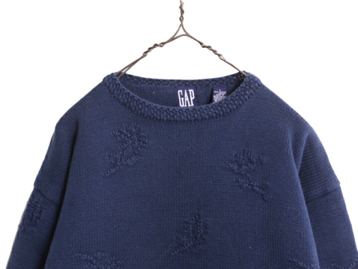 楽天市場】90s OLD GAP コットン ニット セーター レディース L 古着 