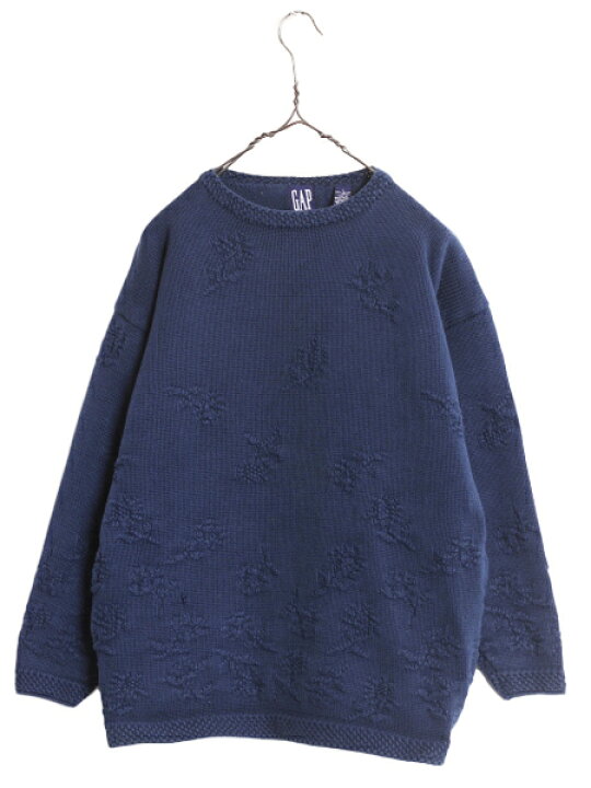 楽天市場】90s OLD GAP コットン ニット セーター レディース L 古着 