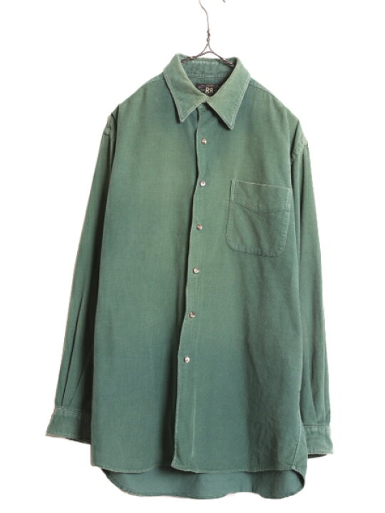 楽天市場】90s 初期タグ RRL ラルフローレン 細畝 コーデュロイ シャツ 