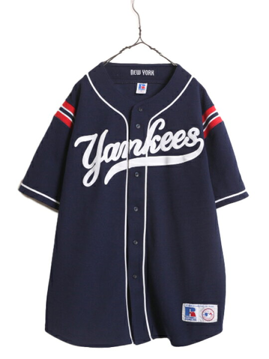 楽天市場】90s MLB オフィシャル ラッセル ヤンキース ベースボール 