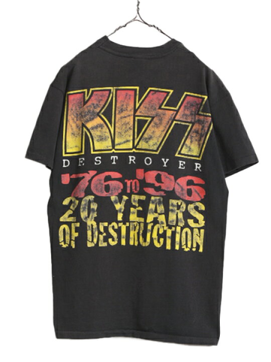 楽天市場】90s USA製 ☆ キッス イラスト プリント Tシャツ メンズ L  