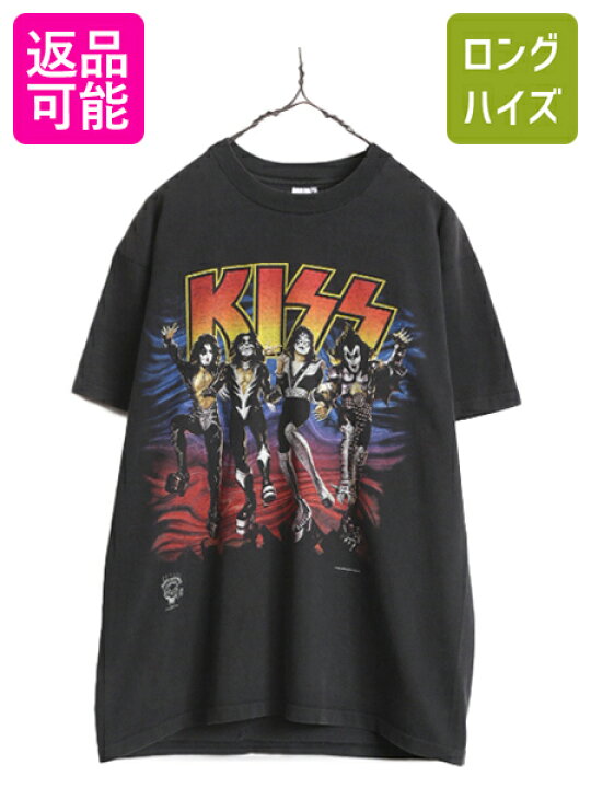 楽天市場】90s USA製 ☆ キッス イラスト プリント Tシャツ メンズ L  