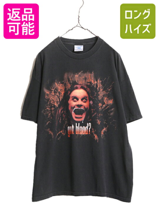 楽天市場】00s ☆ オジーオズボーン イラスト プリント Tシャツ メンズ  