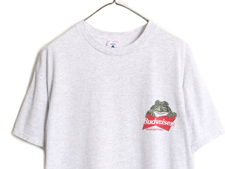 楽天市場】90s ☆ バドワイザー カエル イラスト プリント Tシャツ 