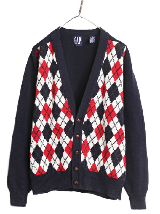 楽天市場】90s OLD GAP コットン デザイン ニット カーディガン メンズ 