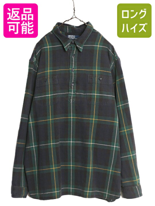 楽天市場】90s ポロ ラルフローレン チェック プルオーバー ヘビー 