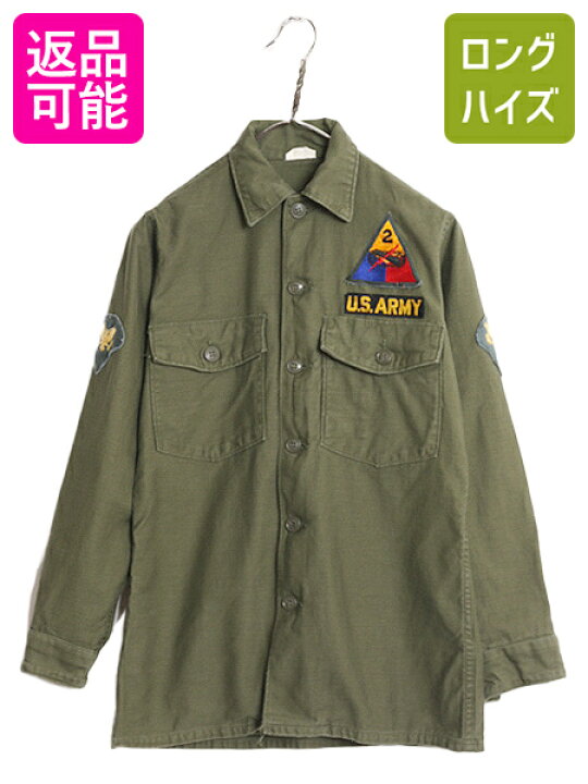 楽天市場】60s 米軍実物 US ARMY コットン サテン ユーティリティ 