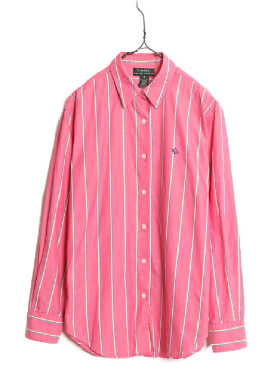 楽天市場】90s LAUREN ラルフローレン ストライプ 長袖 シャツ 