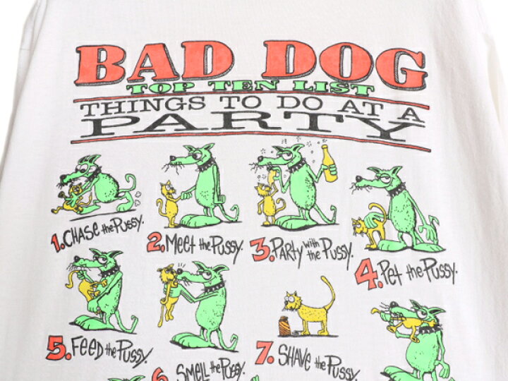 楽天市場】【5/20 0の付く日 ポイント4倍!】 90s USA製 ☆ BAD DOG 