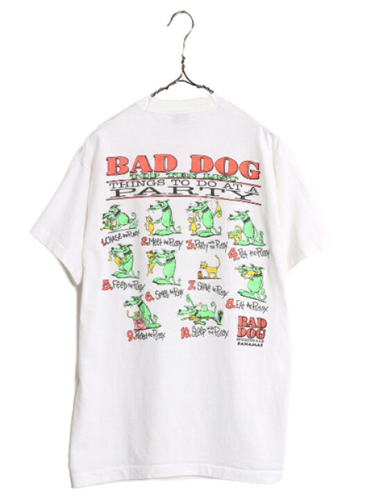 楽天市場】90s USA製 ☆ BAD DOG キャラクター イラスト プリント T 
