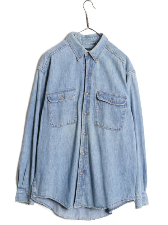 楽天市場】90s USA製 OLD GAP 長袖 ボタンダウン デニム シャツ メンズ 