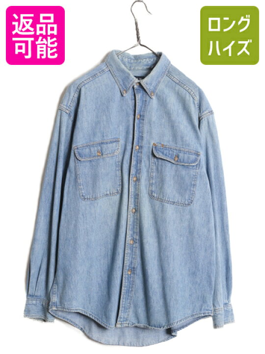 楽天市場】90s USA製 OLD GAP 長袖 ボタンダウン デニム シャツ メンズ 