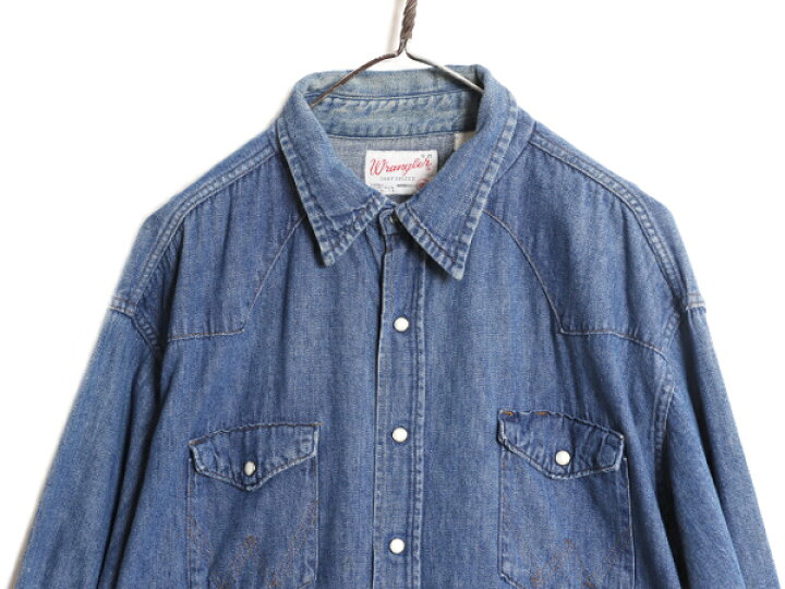 楽天市場】70s USA製 ラングラー 27MW デニム ウエスタン シャツ  
