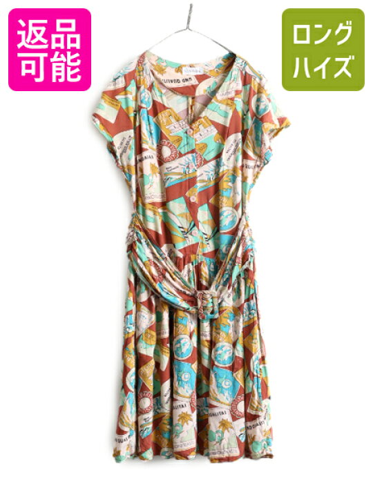 楽天市場】【12/21 大感謝祭 ポイント5倍!!】 80s 総柄 ノースリーブ  