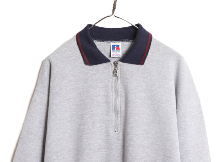 楽天市場】90s USA製 ラッセル 襟付き スウェット メンズ L 古着 90  