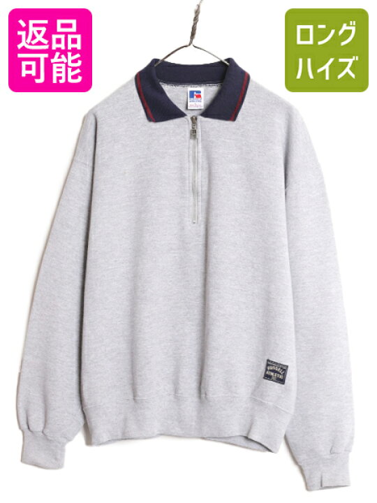 楽天市場】90s USA製 ラッセル 襟付き スウェット メンズ L 古着 90  