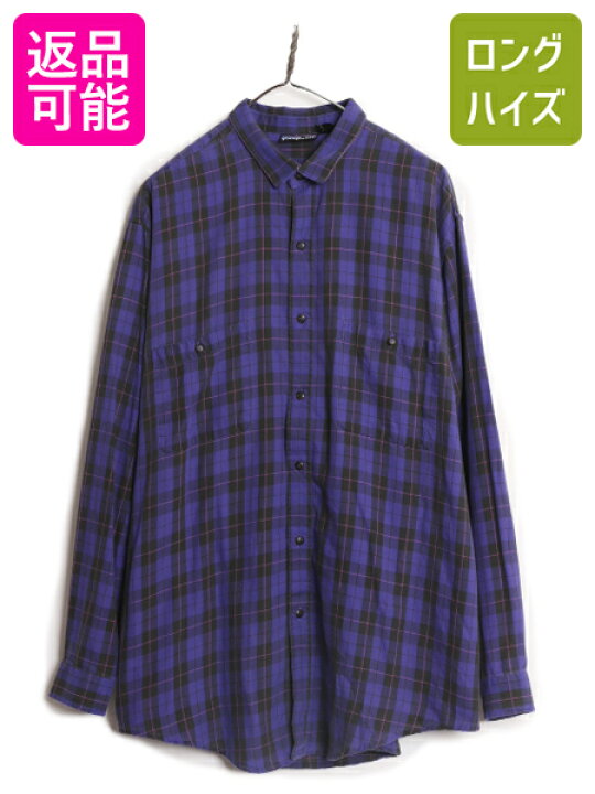 楽天市場】90s パタゴニア チェック 長袖 シャツ メンズ XL 古着 90 