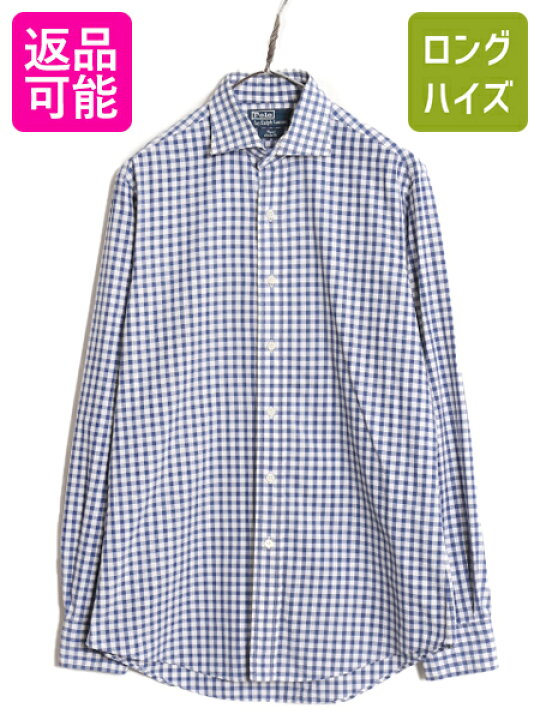 楽天市場】90s ポロ ラルフローレン ギンガム チェック 長袖 シャツ 