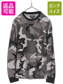 【5/25 24h限定 P8倍&400円OFF!!】 ポロ ラルフローレン 迷彩 サーマル 長袖 Tシャツ メンズ S 古着 カモフラ ロンT アンダーシャツ ロングスリーブ ワッフル 迷彩柄 インナー| 中古 POLO RALPH LAUREN カモフラージュ 長袖Tシャツ ロングTシャツ サーマルTシャツ クルーネ