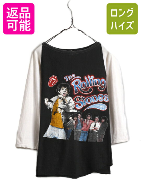 楽天市場】パキ綿 80s ☆ ローリングストーンズ プリント ベースボール 