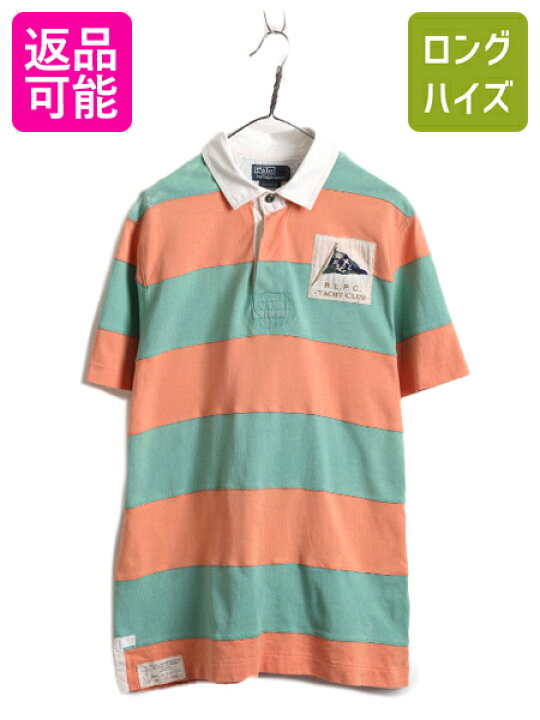 楽天市場】00s ポロ ラルフローレン ボーダー 半袖 ラガー シャツ 