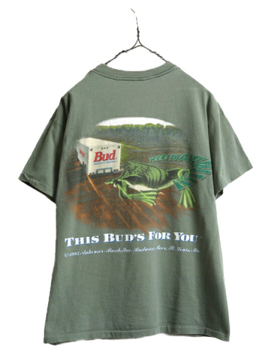 楽天市場】90s ☆ バドワイザー カエル イラスト プリント Tシャツ 