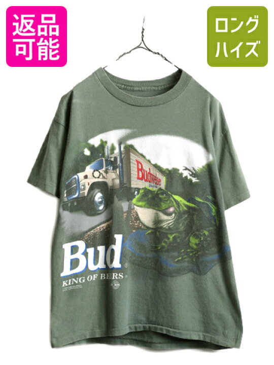 楽天市場】90s ☆ バドワイザー カエル イラスト プリント Tシャツ 