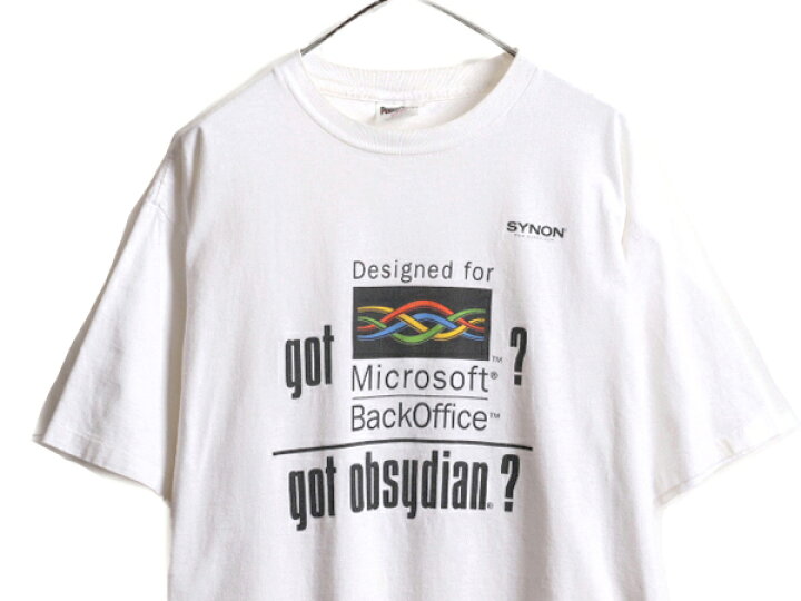 楽天市場】90s ☆ 企業 パロディ プリント Tシャツ メンズ XL 90年代 