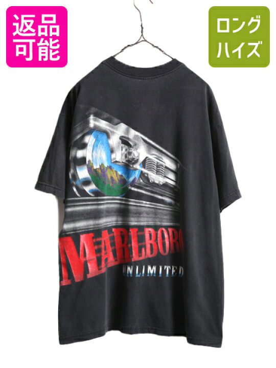 楽天市場】90s USA製 ☆ マルボロ トレイン イラスト プリント Tシャツ  