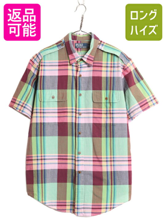 楽天市場】90s ポロ ラルフローレン インディアン マドラス チェック 