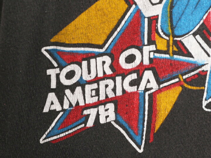 楽天市場】パキ綿 70s ☆ ローリングストーンズ プリント Tシャツ 