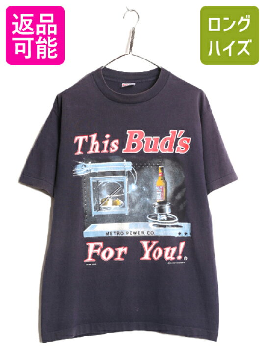 楽天市場】90s USA製 ☆ バドワイザー イラスト プリント Tシャツ  