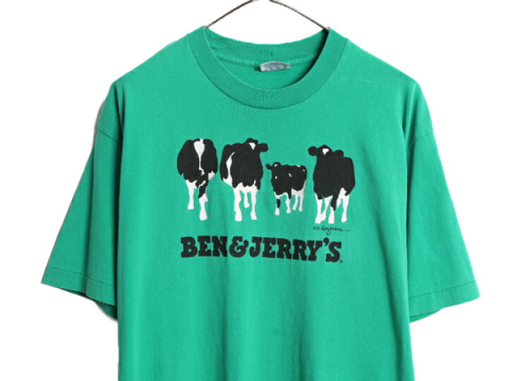 楽天市場】90s USA製 ベン&ジェリーズ 企業 イラスト プリント Tシャツ 