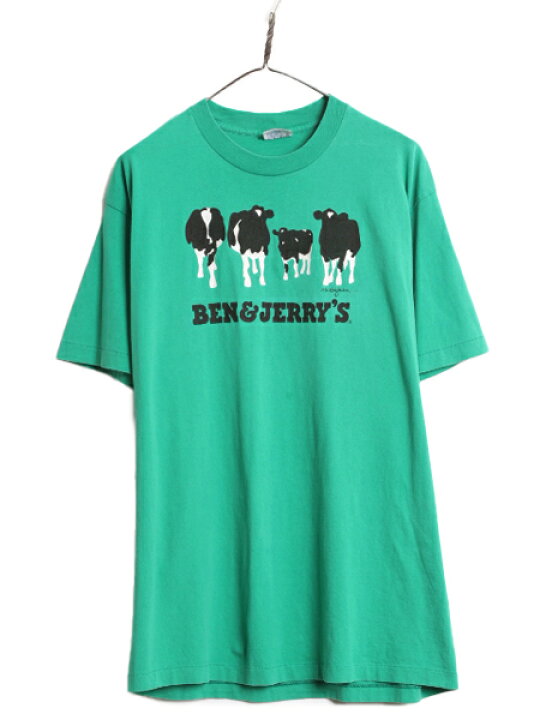 楽天市場】90s USA製 ベン&ジェリーズ 企業 イラスト プリント Tシャツ 