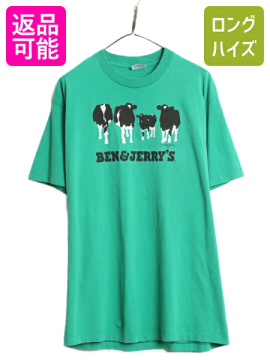 楽天市場】90s USA製 ベン&ジェリーズ 企業 イラスト プリント Tシャツ 