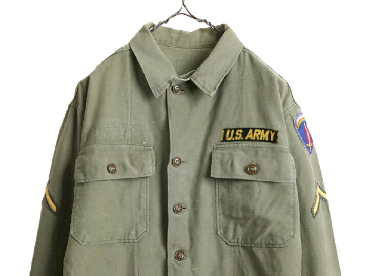 楽天市場】50s 米軍実物 US ARMY コットン サテン ユーティリティ  