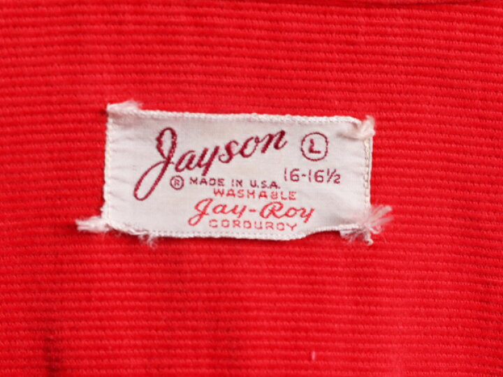 楽天市場】50s USA製 ☆ Jayson ループ留め オープンカラー 長袖 