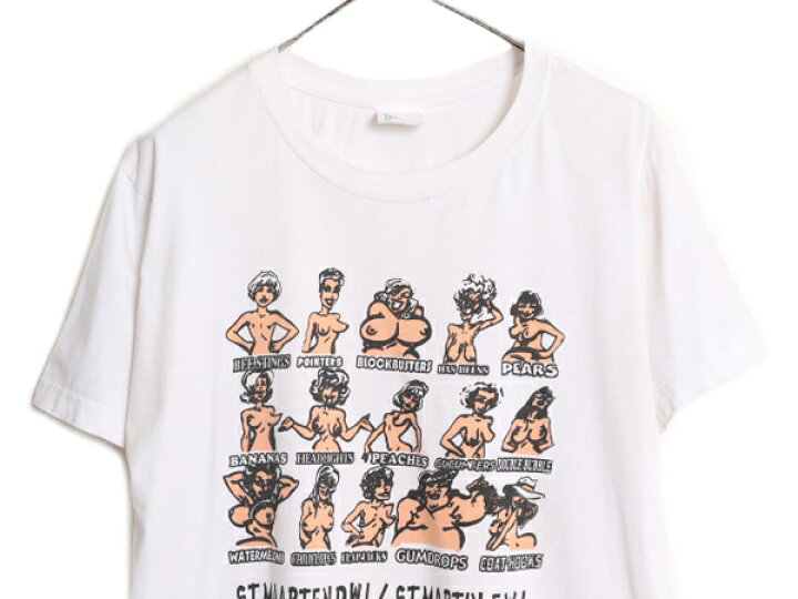 楽天市場】90s 00s ☆ おっぱい イラスト プリント Tシャツ メンズ L 