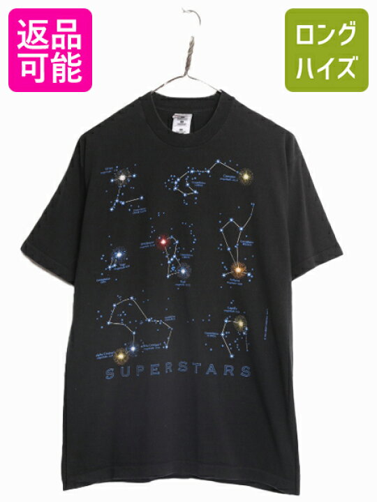 楽天市場】90s 星座 アート イラスト プリント Tシャツ メンズ L 