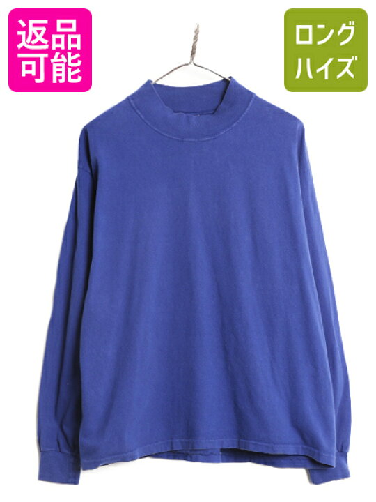 楽天市場】90s USA製 OLD GAP モックネック 長袖 Tシャツ メンズ M  