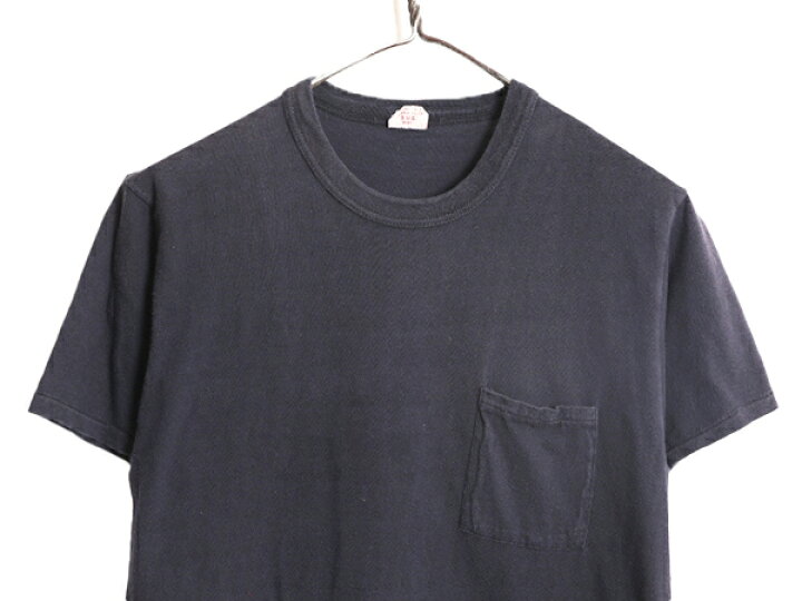 楽天市場】60s USA製 BVD ポケット付き 無地 半袖 Tシャツ L 小さめ 