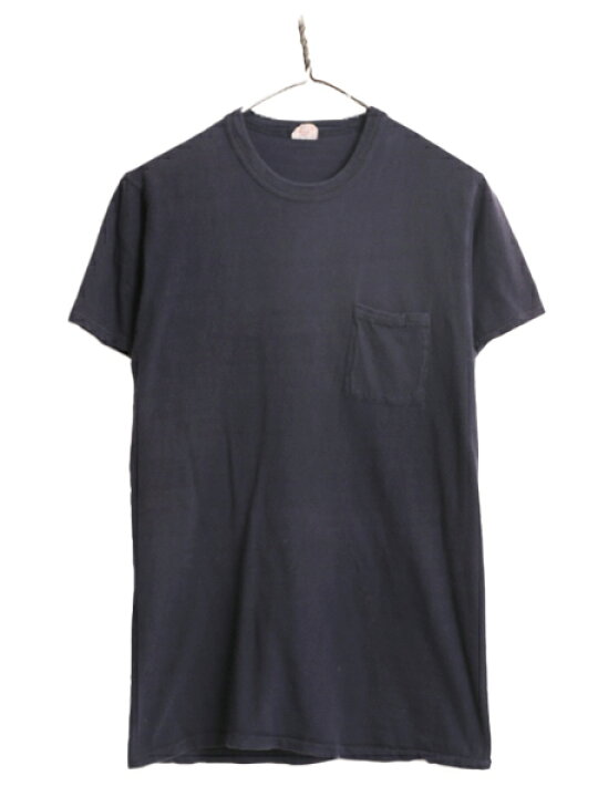 楽天市場】60s USA製 BVD ポケット付き 無地 半袖 Tシャツ L 小さめ  