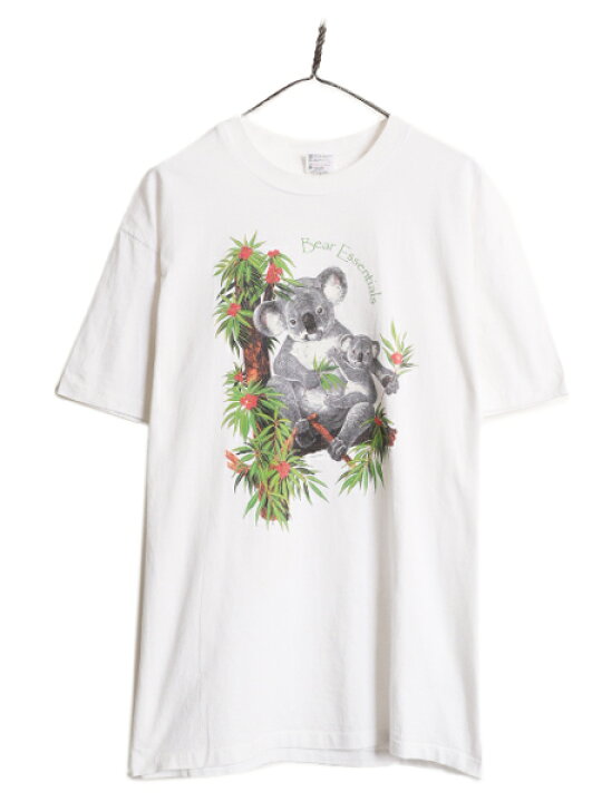 楽天市場】90s USA製 コアラ アート イラスト プリント Tシャツ メンズ 