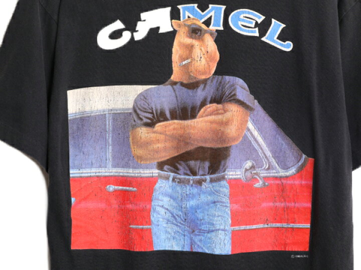 楽天市場】90s キャメル ポケット付き 両面 プリント Tシャツ メンズ L 