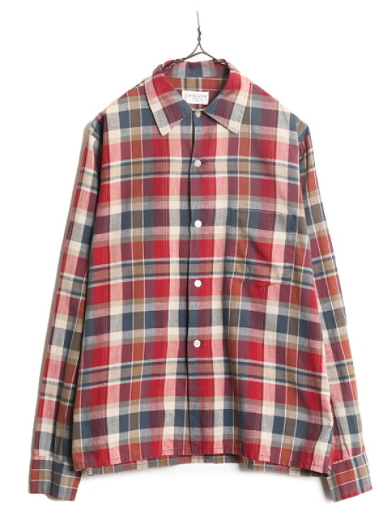 楽天市場】60s ☆ BALSAM チェック 長袖 シャツ メンズ M 古着 60年代 