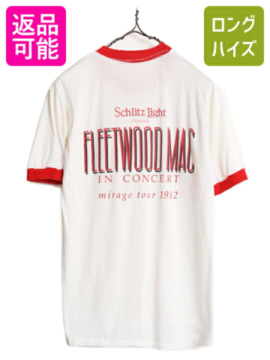 楽天市場】80s フリートウッドマック ツアー プリント リンガー T 
