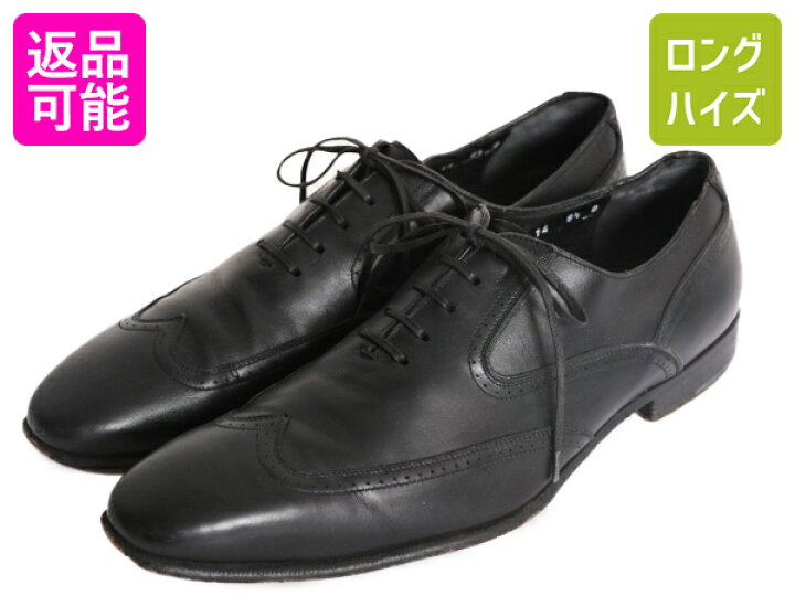 SALVATORE FERRAGAMO】レザーシューズ 革靴 ウイングチップ